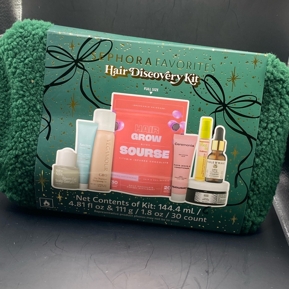 Sephora Favorites Hair Discovery Kit - Green and Gold is new